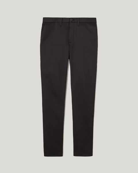 Ultra Slim Cotton-Tencel Chino, Black, hi-res